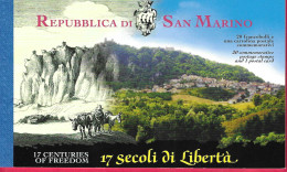 SAN MARINO - 2000 - FONDAZIONE REPUBBLICA -  NUOVO MNH (YVERT C 1702 - MICHEL SB 1909\28 - SS C 6) - Postzegelboekjes