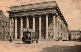 N°2923 W -cpa Dijon -le Théâtre -Tramway- - Strassenbahnen