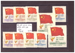 CHINA  - No Michel 77-81 + NORDOST CHINA 179 183  (*) D'ORIGINE SANS GOMME   - COTE: 42 € - Unused Stamps