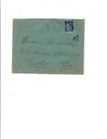 81 St PAUL CAP DE JOUX Cachet HOROPLAN 4/121939 S/ YT 368 Seul/lettre Tampon Triangle "T" Taxe   1317 - 1921-1960: Moderne