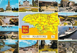 76 - Seine Maritime - Carte Géographique - Multivues - Autres & Non Classés