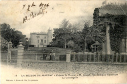 D26  LA BEGUDE DE MAZENC  Château De Mazenc à M. Loubet Avec Signature Loubet Recto Verso  ..... - Personnages