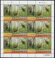 Niuafo'ou 2014 - Fauna , Butterflies , Block 12 Stamps And 6 Vignettes , Perforated , MNH , Mi.554-556KB - Tonga (1970-...)