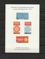 Germany 1976 Olympic Games Innsbruck Vignette MNH - Invierno 1976: Innsbruck