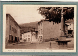CPA (69) ANCY - Aspect De La Place Et Du Monument Aux Morts En 1937 - Sonstige & Ohne Zuordnung