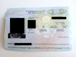 D203030  28  Years Old  USA Visa Removed From An Old Passport 1996 - Documentos Históricos