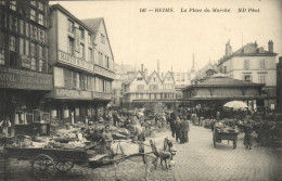 Reims - Place Des Marchés "marchés "animés" "cachet" - Reims