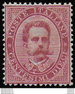 1879 Italia Umberto I 10c. Carminio Bc MNH Sassone N. 38 - Andere & Zonder Classificatie