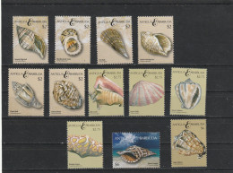 Antigua And Barbuda 2011 - Fauna , Molluscs , Complete Series 12 Stamps , Perforated, MNH , Mi.4912-4923 - Antigua Und Barbuda (1981-...)