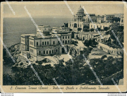 U650 Cartolina S.cesarea Terme Palazzo Sticchi E Stabilimento Termale Lecce - Lecce