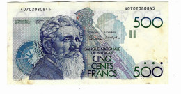 BELGIQUE  500 Francs CONSTANTIN MEUNIER - 500 Francos
