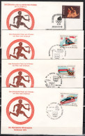 Greece / Austria 1976 Olympic Games Innsbruck 4 Commemorative Covers Torch Relay - Invierno 1976: Innsbruck