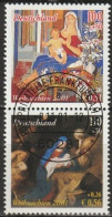 BRD 2001 MiNr.2226 - 2227 Zd. Aus Block 56 O Gest. ESST. Frankfurt Weihnachten ( B2881 ) - Used Stamps