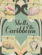 Antigua And Barbuda 2011 - Fauna , Molluscs , Block 4 Stamps , Perforated, MNH , Mi.4918-4921 - Antigua And Barbuda (1981-...)