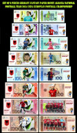 UEFA European Football Championship 2024 Qualified Country Albania 8 Pieces Germany Fantasy Paper Money - [15] Commemorativi & Emissioni Speciali Collezionisti