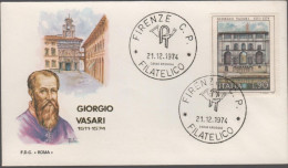 ITALIA - ITALIE - ITALY - 1974 - Arte - 1ª Emissione: Giorgio Vasari - FDC Roma - FDC