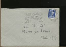 FRANCIA FRANCE -  METZ - 1958 -  ILLUMINATIONS De FIN D'ANNEE - Mechanical Postmarks (Other)