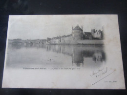VILLENEUVE SUR  YONNE  89  Le Pont Et La Tour Du Quai Sud   'avt 1903" - Villeneuve-sur-Yonne