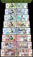 UEFA European Football Championship 2024 Qualified Country England 8 Pieces Germany Fantasy Paper Money - [15] Herdenkingsmunt & Speciale Uitgaven