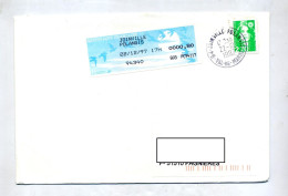 Lettre Cachet Joinville Sur Briat + Vignette Bureau - Manual Postmarks