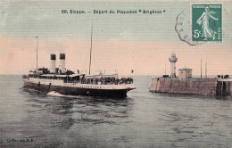 Dieppe - Depart Du Paquebot " Brighton " -  CPA °J - Dieppe