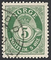Norwegen, 1909, Mi.-Nr. 78A, Gestempelt - Usados