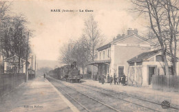 BAIX (Ardèche) - La Gare - Arrivée Du Train - Tirage N&B - Voyagé 1915 (2 Scans) - Autres & Non Classés