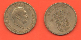 Danmark 2 Kronen 1952 Danimarca 2 Corone Frederik IX° Rif K 838 - Dinamarca