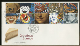 GRAN BRETAGNA - GREAT BRITAIN -   FDC 1991    GREETINGS STAMPS - 1991-00 Ediciones Decimales
