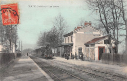 BAIX (Ardèche) - La Gare - Arrivée Du Train - Tirage Couleurs - Voyagé 191? (2 Scans) - Autres & Non Classés