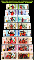 UEFA European Football Championship 2024 Qualified Country  Belgium 8 Pieces Germany Fantasy Paper Money - [15] Commemorativi & Emissioni Speciali Collezionisti