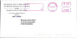 P293 - LETTRE DE PARIS TRI INTERARMEES DU 08/09/06 - OEUVRES SOCIALES DE LA MARINE ADOSM - BP 002801 - Military Postmarks From 1900 (out Of Wars Periods)