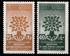 1960 Libano Lebanon World Year Of The Refugee  MNH** - Liban
