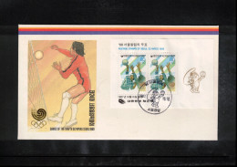 South Korea 1987 Olympic Games Seoul - Volleyball Block FDC - Zomer 1988: Seoel