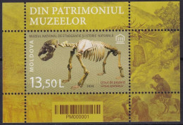 MOLDOVA 2024 Museum Artifacts & Natural History,Cave Bear,Fox,Pre Human Ancestor,Male,Female, MNH (**) - Moldavie