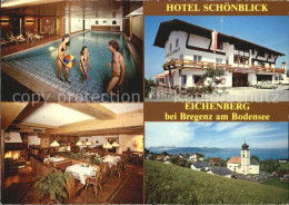 72591326 Eichenberg Vorarlberg Hotel Schoenblick Hallenbad Gastraum Kirche Boden - Sonstige & Ohne Zuordnung