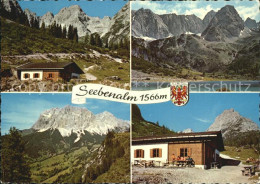 72591297 Ehrwald Tirol Seebenalm Gruenstein Seebensee Drachenkopf Zugspitze Sonn - Autres & Non Classés