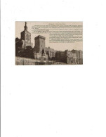 84 AVIGNON Carte Palais Des Papes Avec Historique Circulée En 1923 Collection "Idéale"    1328 - Avignon (Palais & Pont)