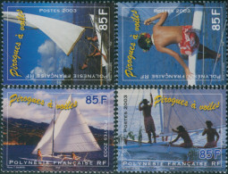 French Polynesia 2003 Sc#850-853,SG958-961 Pirogues Set MNH - Andere & Zonder Classificatie