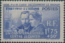 French Oceania 1938 SG127 1f.75+50c Blue Anti-cancer Fund MLH - Otros & Sin Clasificación