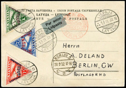 Lettland, 1932, 190-92, Brief - Lettonie