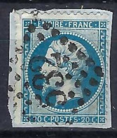 FRANCE Classique, B Obl. GC Des Villes Sur TP Isolés: GC 532 (Bordeaux,1) Sur Y&T 22 - 1862 Napoléon III.