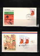 South Korea 1987 Olympic Games Seoul - Pentathlon Stamp+ Block FDC - Zomer 1988: Seoel
