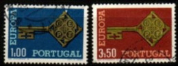 PORTUGAL     -    1968 .  Y&T N° 1032 / 1033 Oblitérés.    EUROPA - Usado