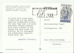 AK  IT 1966 VATIKAN - 1961-70: Poststempel