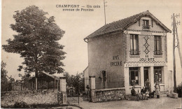 94. VAL DE MARNE - CHAMPIGNY. Epicerie Joli Site Avenue De Provins. Rare. - Champigny Sur Marne