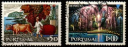PORTUGAL     -    1968 .  Y&T N° 1041 / 1042 Oblitérés.  Viticulture,   Feux D'artifice. - Gebruikt