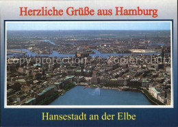72590461 Hamburg Fliegeraufnahme Alster Elbe Hamburg - Other & Unclassified