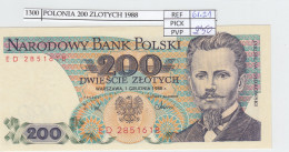 BILLETE POLONIA 200 ZLOTYCH 1988 P-144c.2 - Autres - Europe