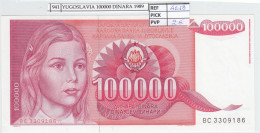 BILLETE YUGOSLAVIA 100.000 DINARA 1989 P-97a  - Altri – Europa